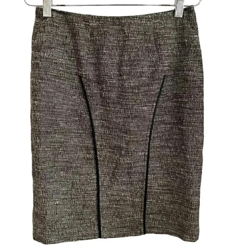 Cynthia Steffe tweed pencil skirt with back lace corset size 6